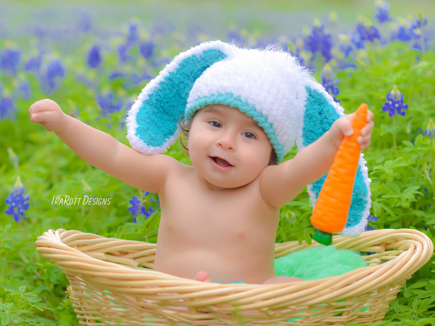 Bunny Rabbit Hat Crochet Pattern – IraRott Designs