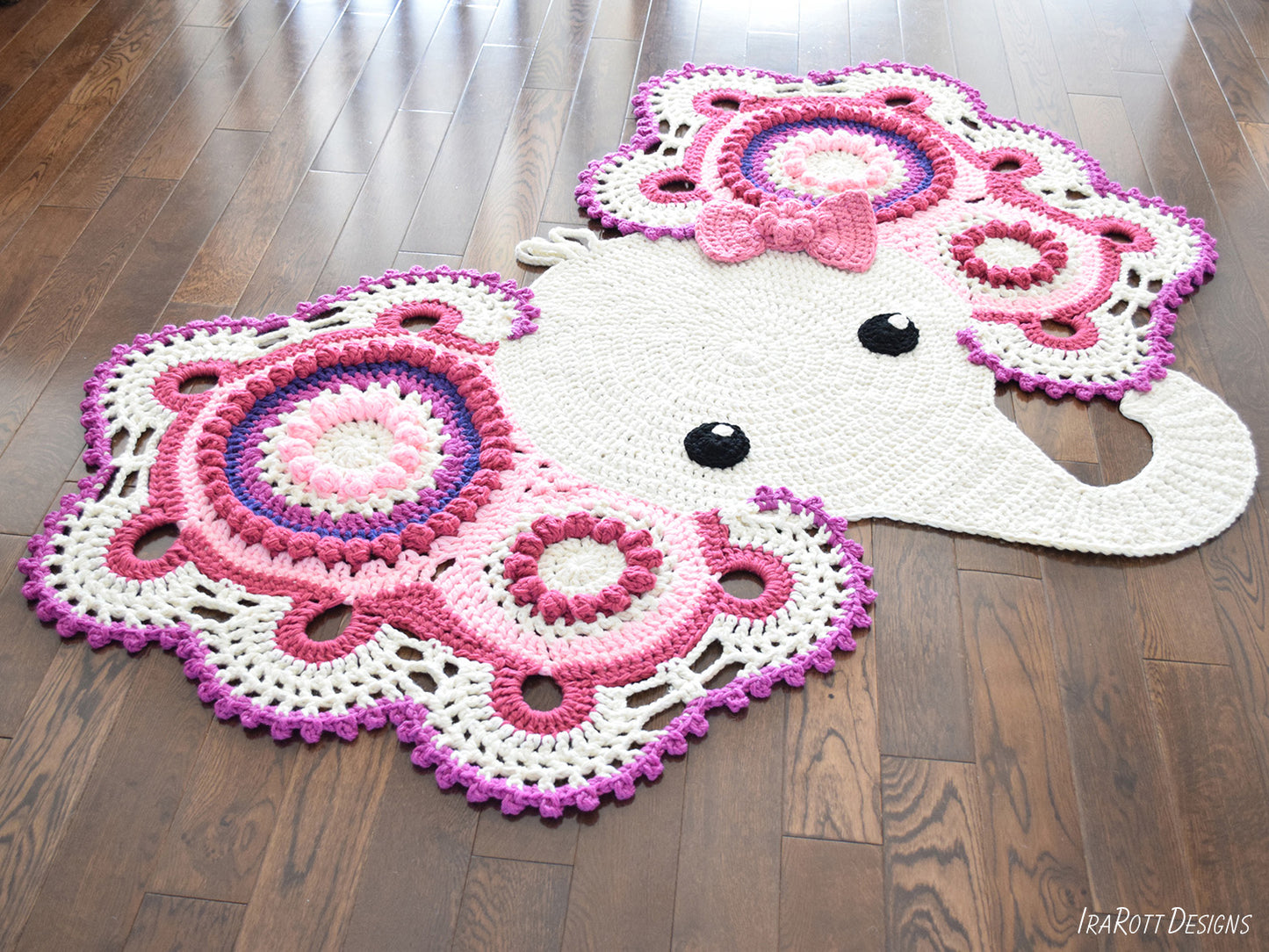 Josefina and Jeffery Elephant Rug Crochet Pattern