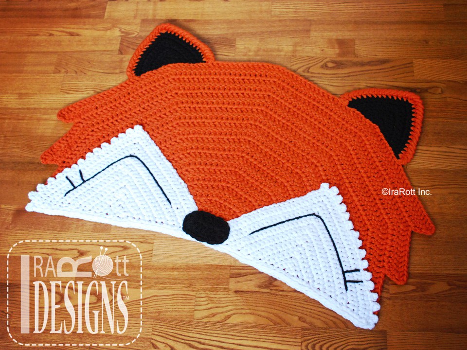 Foxy Fox Area Rug Crochet Pattern