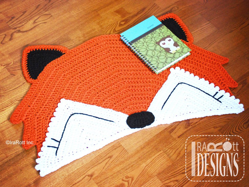 Foxy Fox Area Rug Crochet Pattern