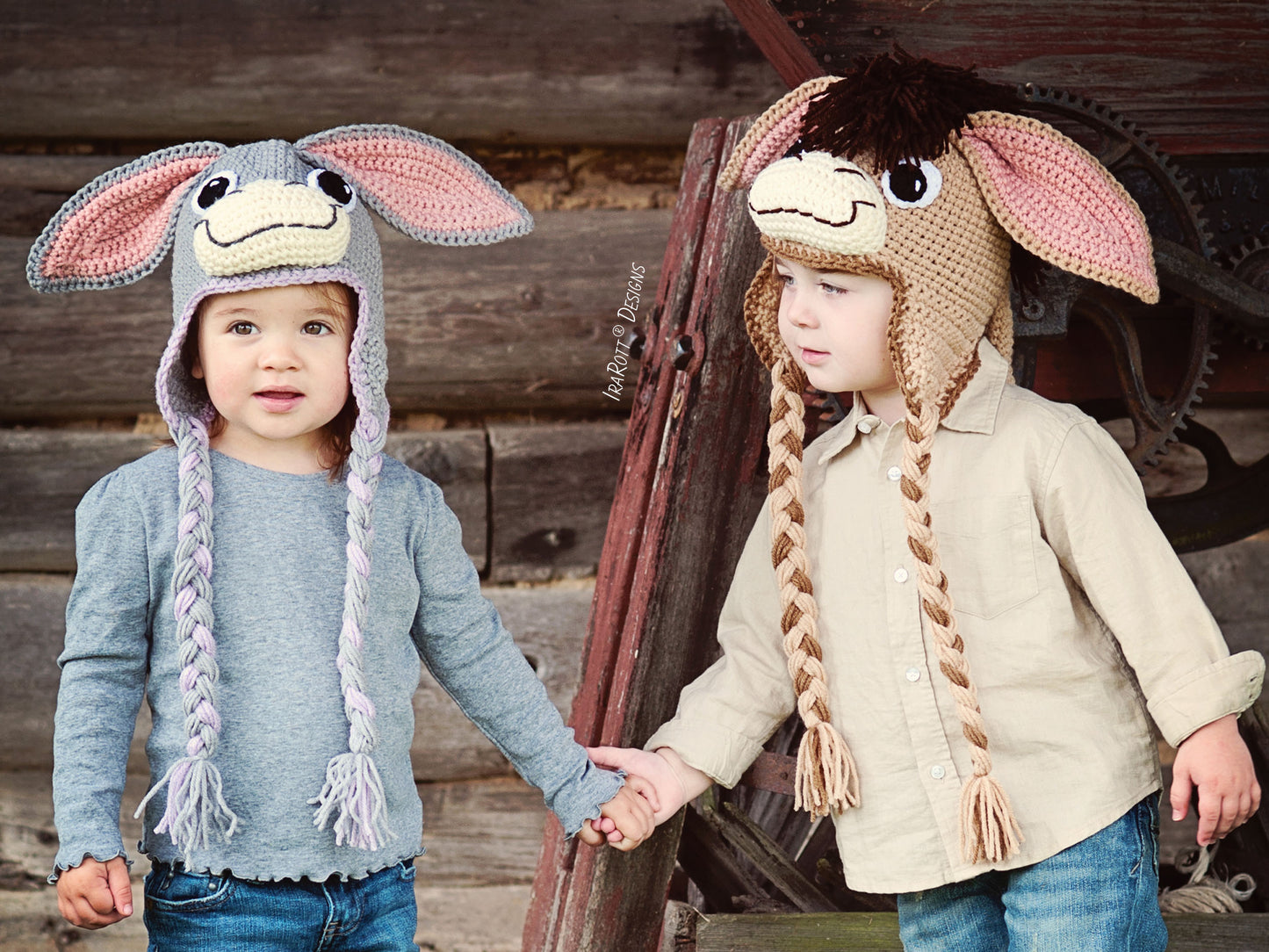 Funky Donkey Hat with Tail Crochet Pattern