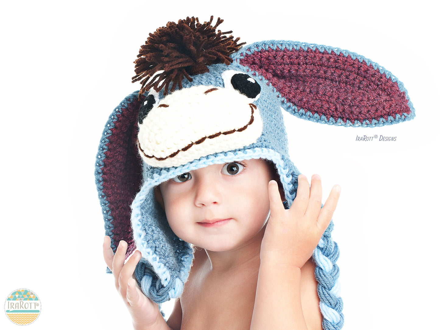 Funky Donkey Hat with Tail Crochet Pattern