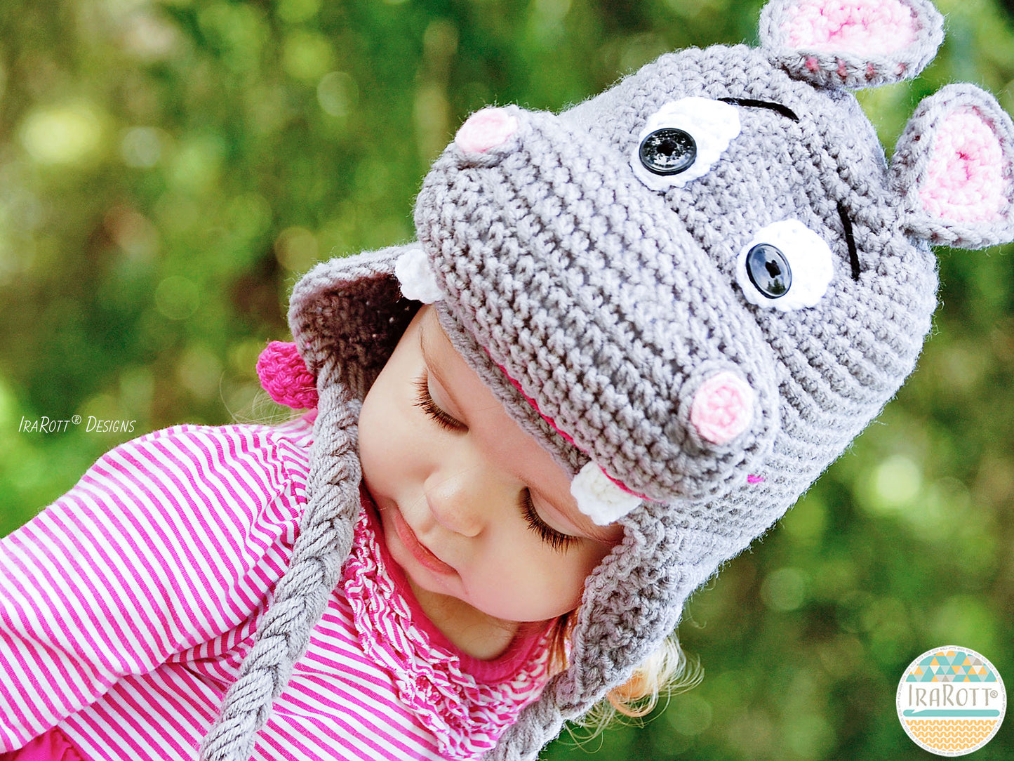 Happy Hippo the Hippopotamus Hat Crochet Pattern