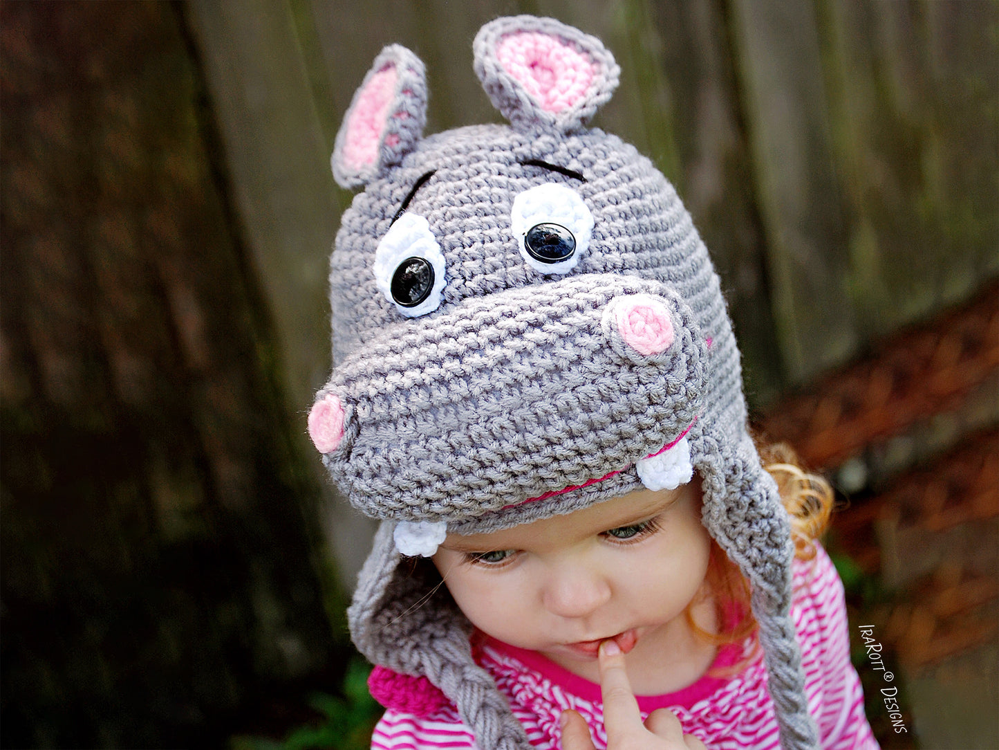 Happy Hippo the Hippopotamus Hat Crochet Pattern