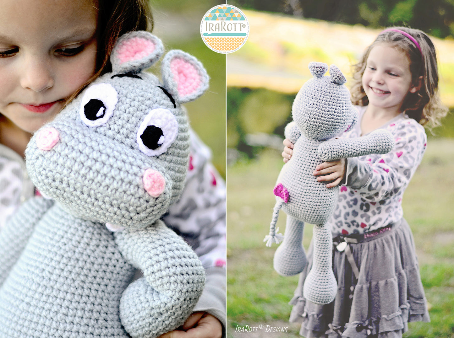 Happy Hippo the Hippopotamus Amigurumi Crochet Pattern