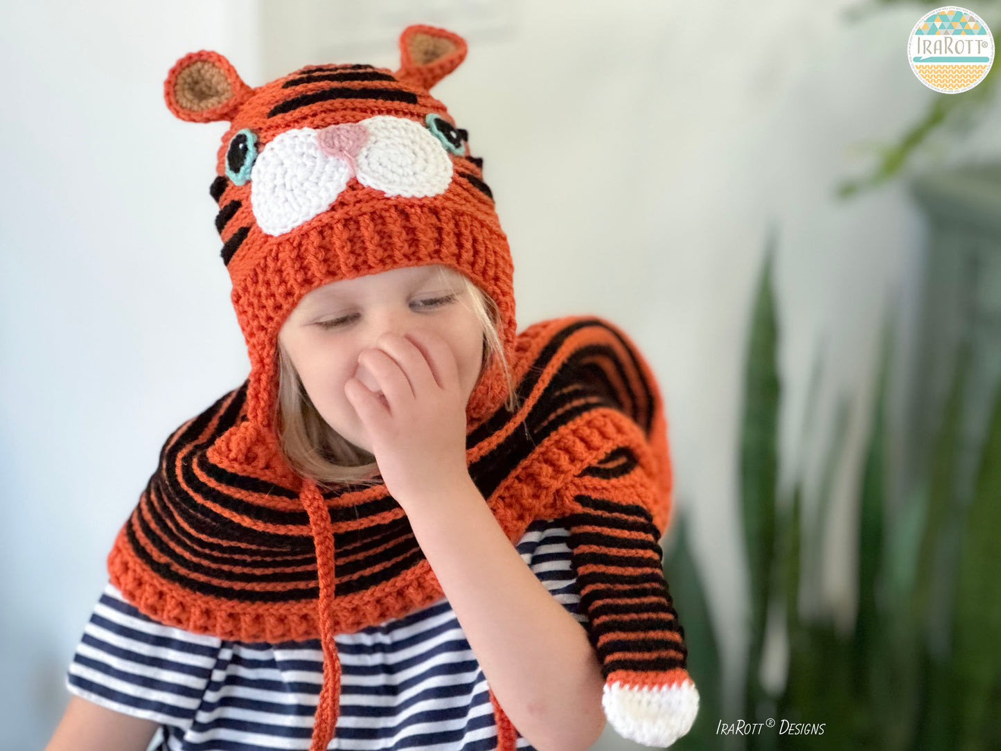 Hunter The Tiger Hat and Scarf Crochet Pattern