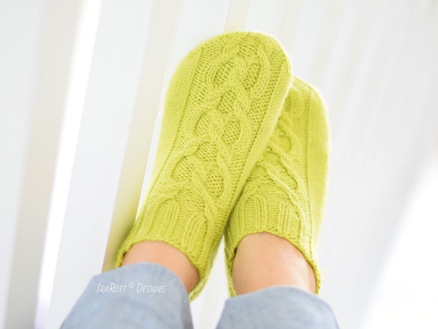 Ira’s Cable Knit DK Ankle Socks Knitting Pattern