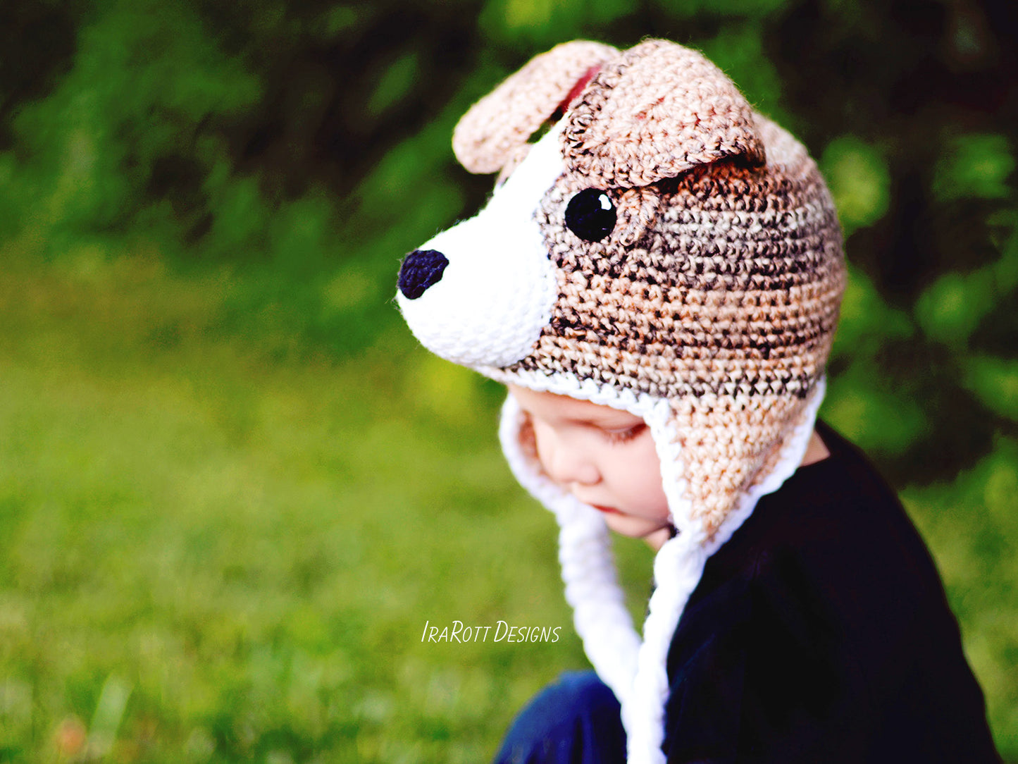 Buddy the Jack Russell Terrier Puppy Dog Hat Crochet Pattern