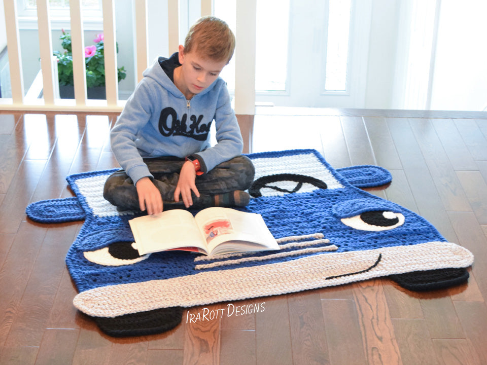 Jimmy The Hybrid Car Rug Crochet Pattern