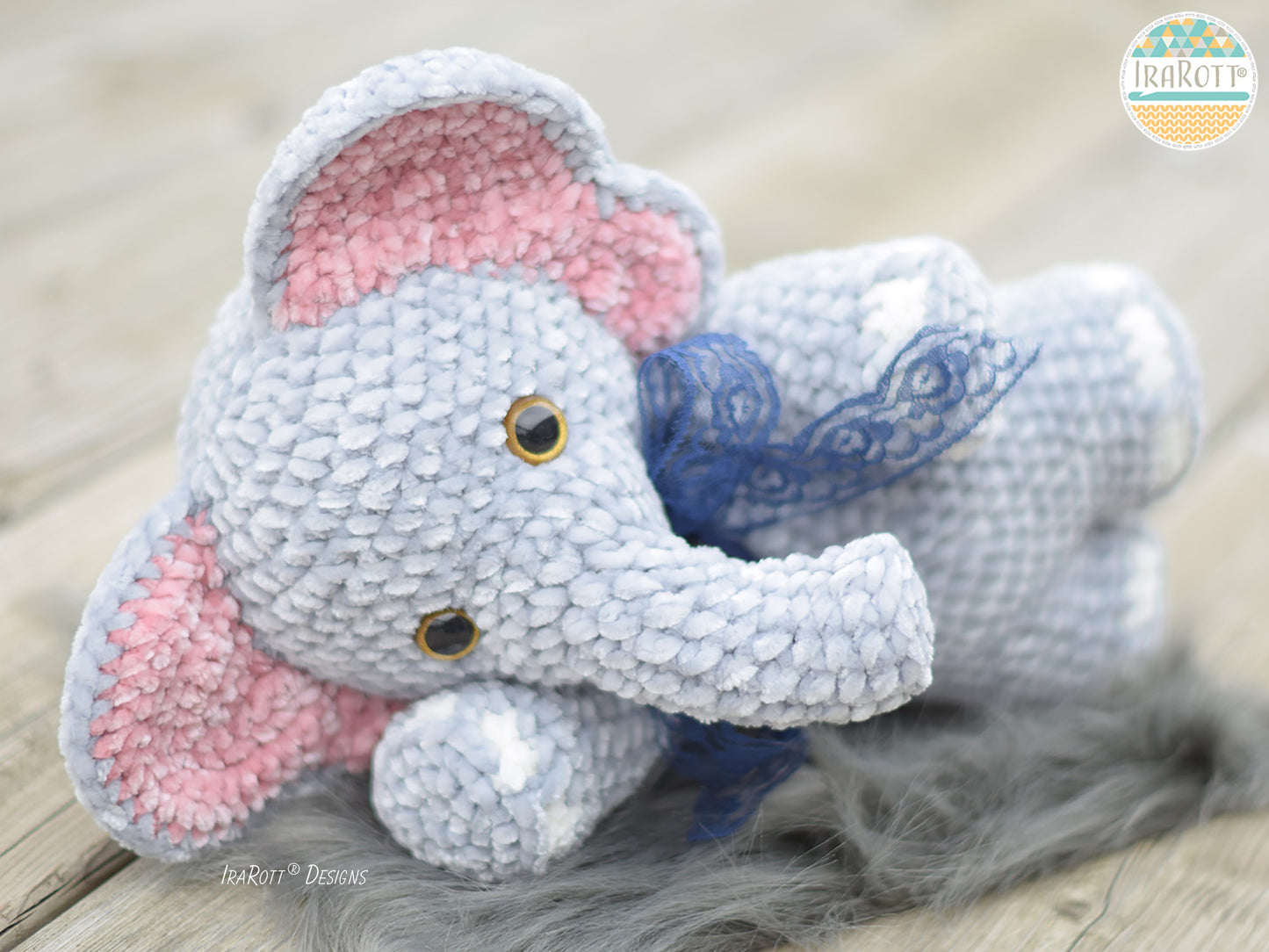 Josefina and Jeffery Chubby Little Elephants Amigurumi Crochet Pattern