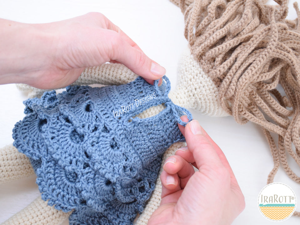 Josefina Doll And Jeffery Elephant Pillow Amigurumi Crochet Pattern