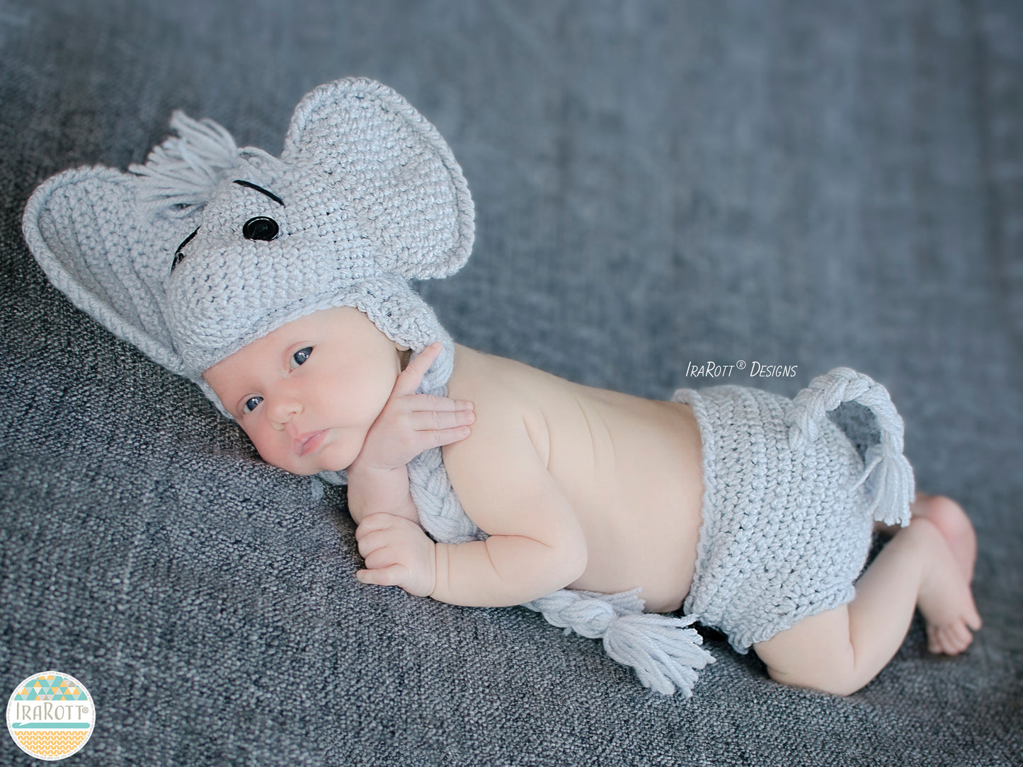 Josefina and Jeffery Elephant Baby Set Crochet Pattern