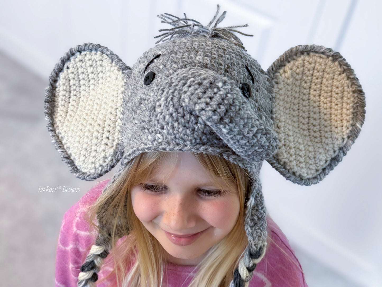 Josefina and Jeffery Elephant Hat Crochet Pattern