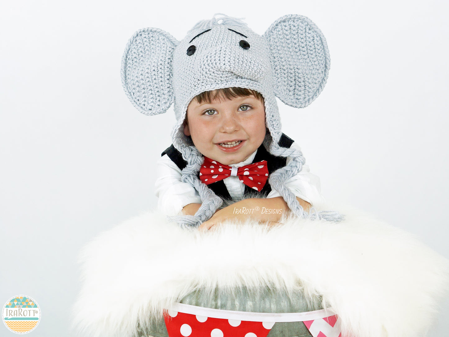 Josefina and Jeffery Elephant Hat Crochet Pattern