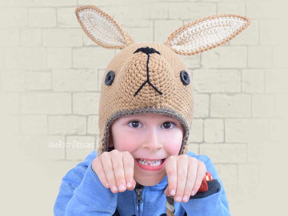 Kangaroo Joey Hat Crochet Pattern