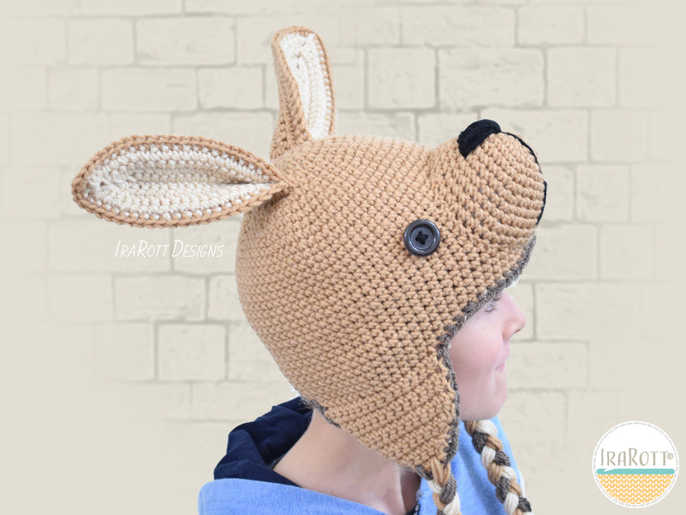 Kangaroo Joey Hat Crochet Pattern