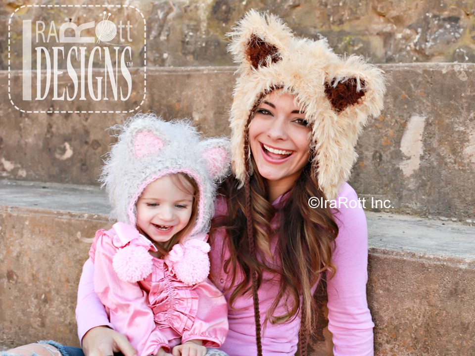 Furry Foxy Cat Bonnet Crochet Pattern