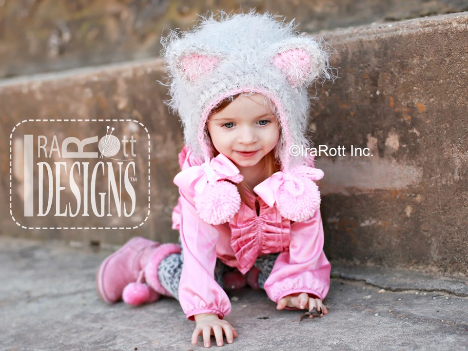 Furry Foxy Cat Bonnet Crochet Pattern