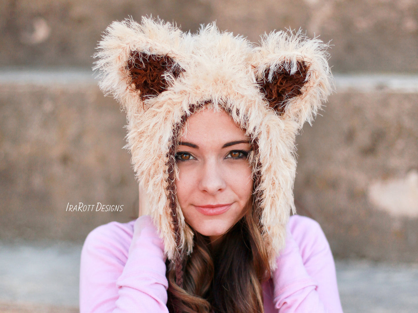 Furry Foxy Cat Bonnet Crochet Pattern