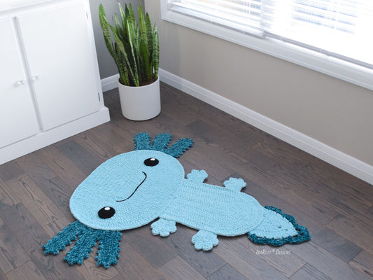 Lex The Axolotl Salamander Rug Crochet Pattern