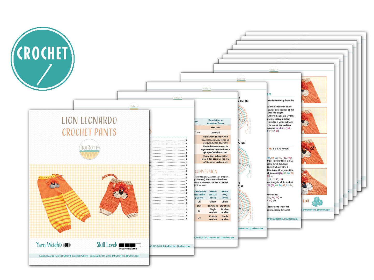 Lion Leonardo Pants Crochet Pattern