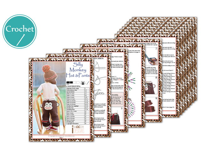 Silly Monkey Hat and Pants Crochet Pattern