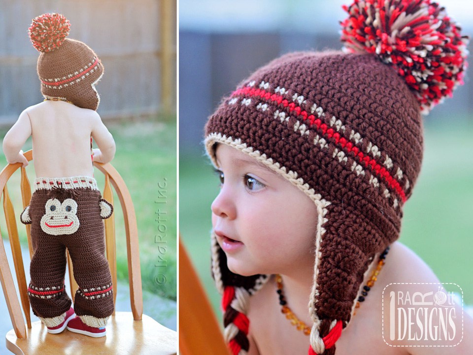 Silly Monkey Hat and Pants Crochet Pattern