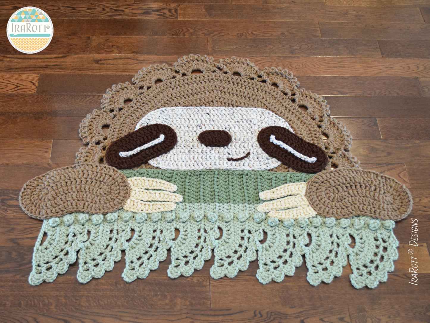 Sloth Area Rug Crochet Pattern