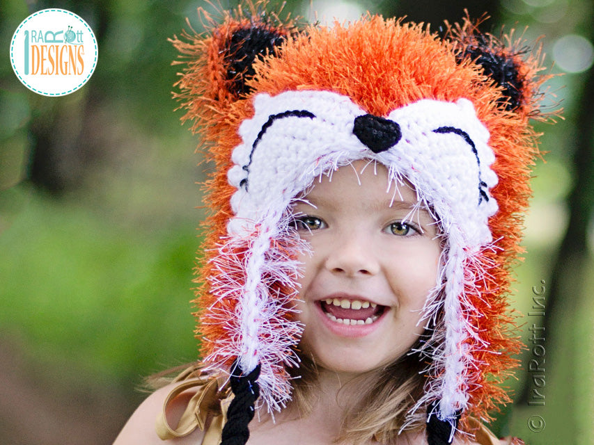 Moxie the Furry Fox Hat Crochet Pattern