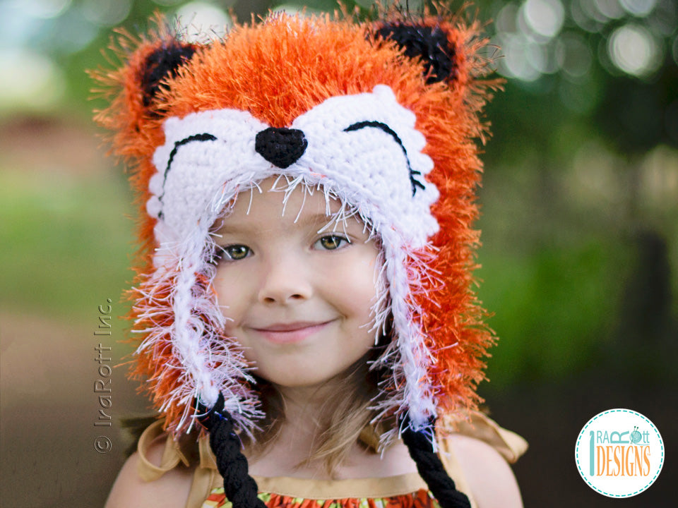 Moxie the Furry Fox Hat Crochet Pattern