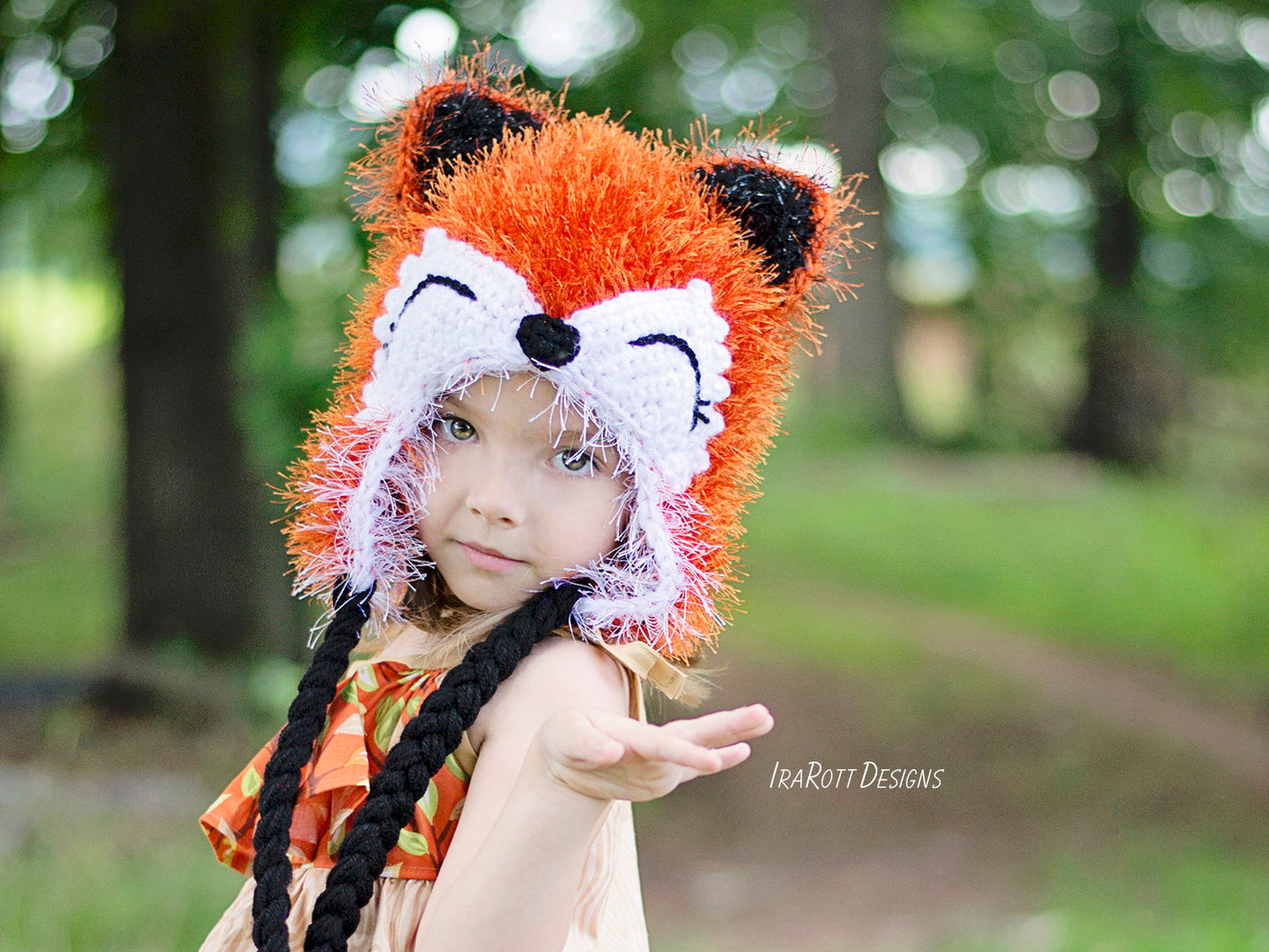 Moxie the Furry Fox Hat Crochet Pattern