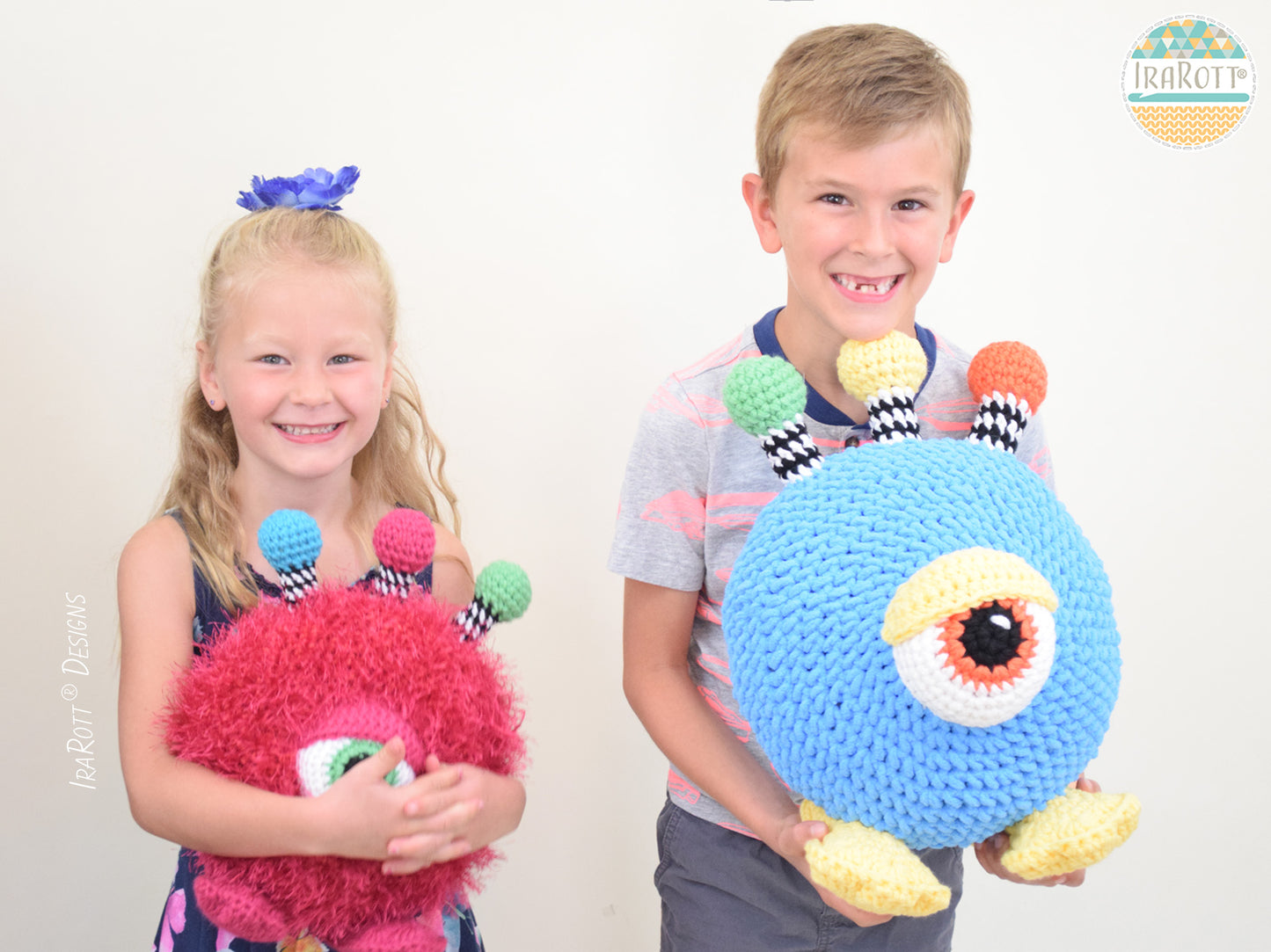 Neon The Gumball Monster Toy Pillow Crochet Pattern