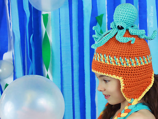 Inky the Octopus Hat and Toy Crochet Pattern