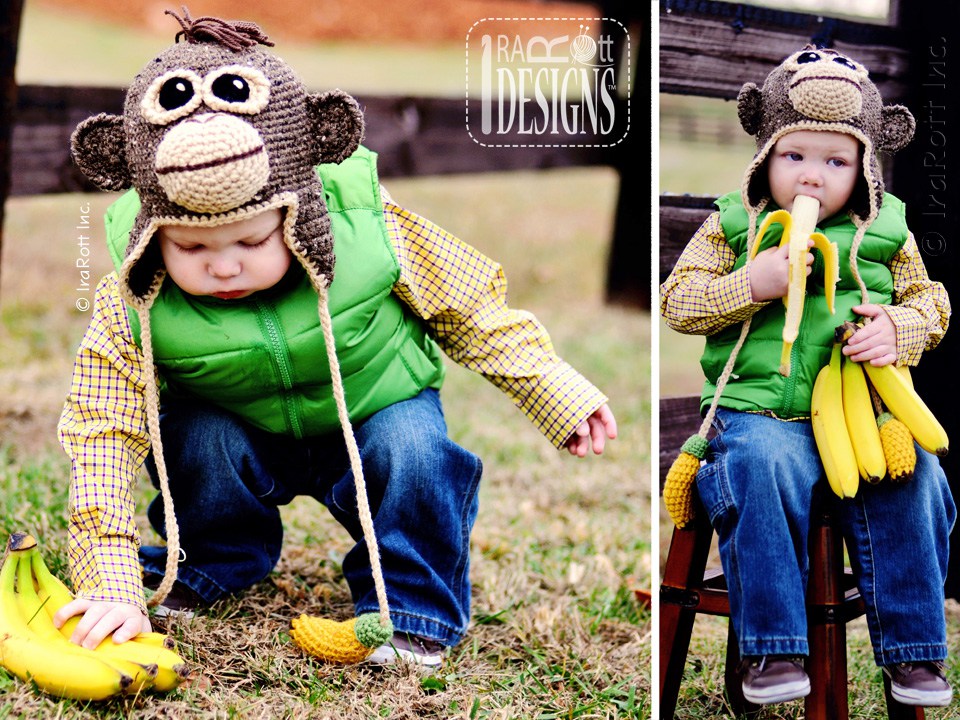 Abe the Orangutan Ape Hat Crochet Pattern