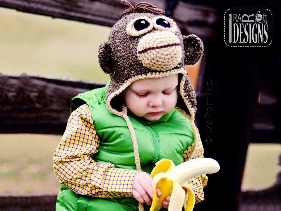 Abe the Orangutan Ape Hat Crochet Pattern