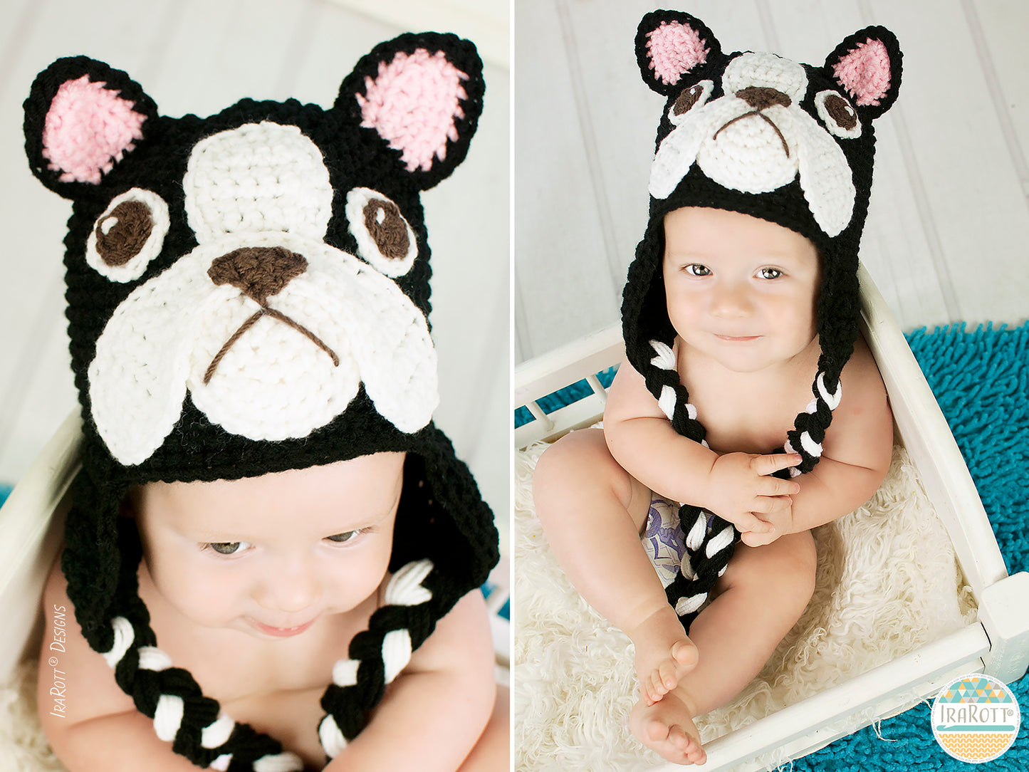 Oscar The French Bulldog Hat Crochet Pattern