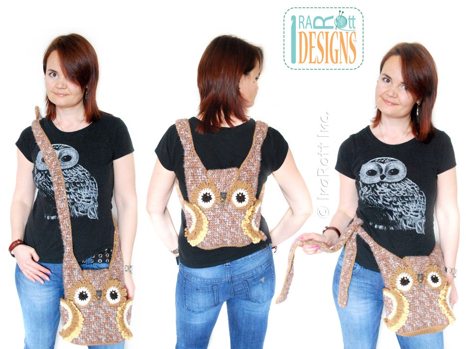 Hooty the Owl Buddy Bag Crochet Pattern