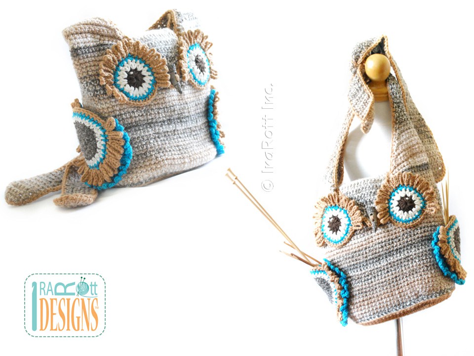 Hooty the Owl Buddy Bag Crochet Pattern