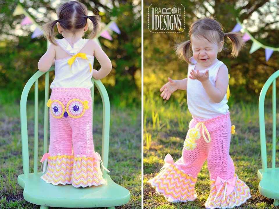 Fiesta Owl Pants and Ruffled Bloomers Crochet Pattern