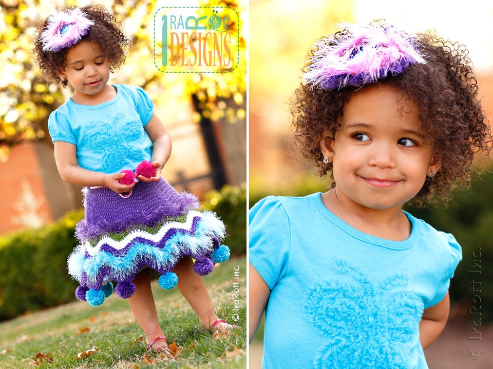 Fiesta Owl Skirt and Headband Crochet Pattern