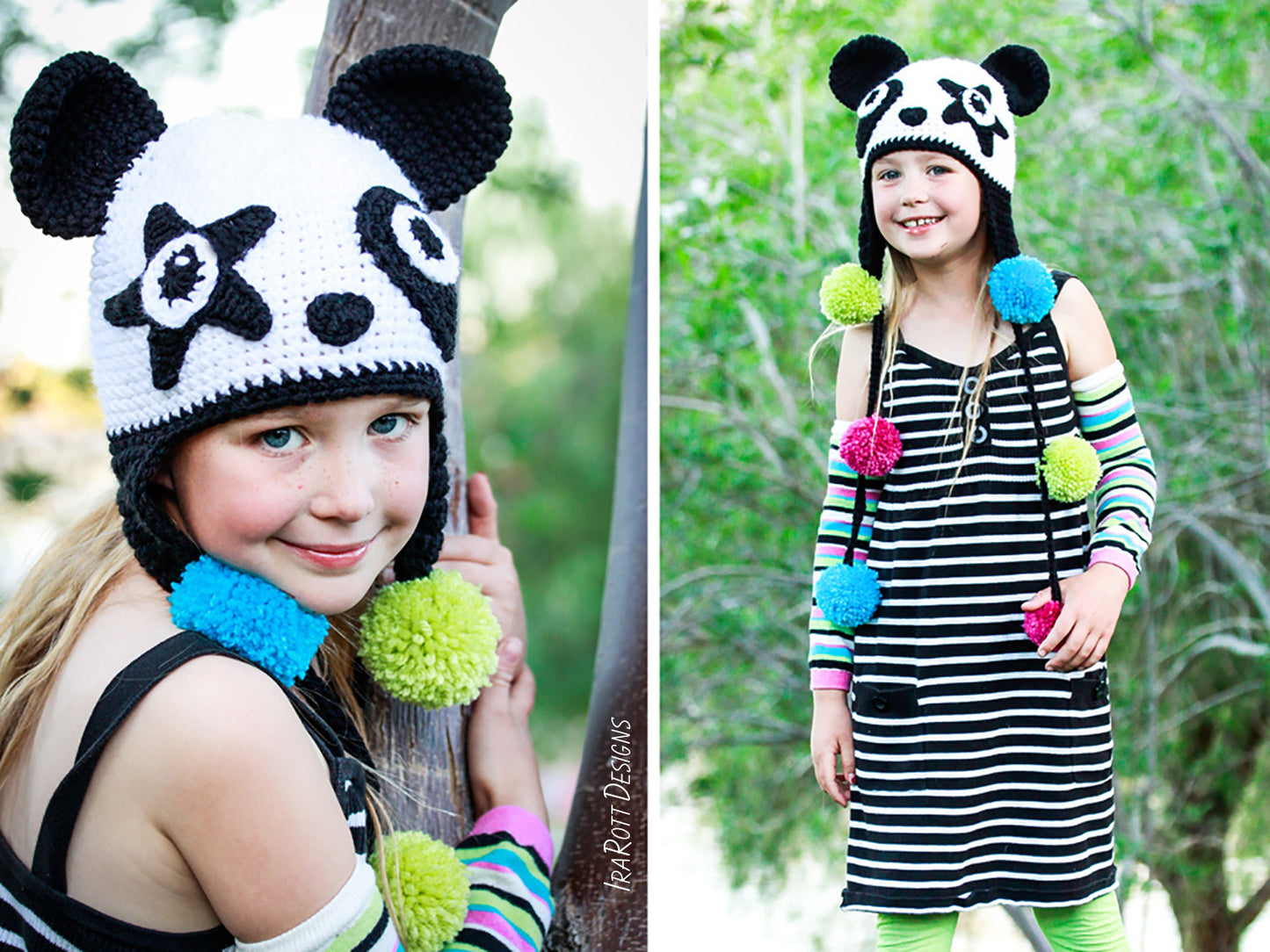 Amanda the Rock-n-Roll Panda Hat Crochet Pattern