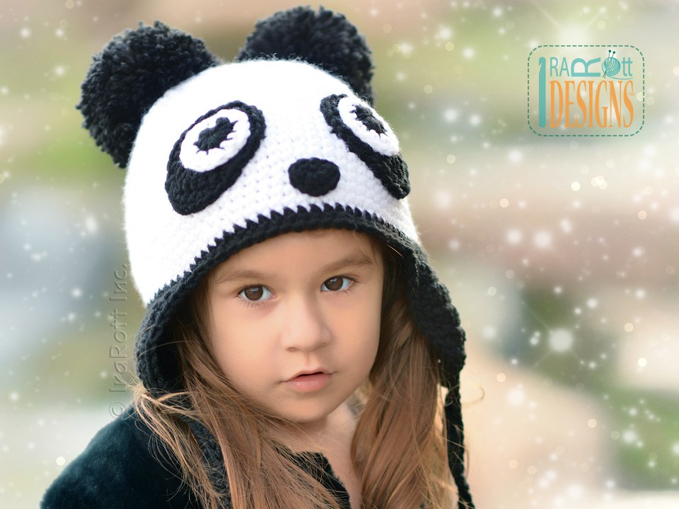 Amanda the Rock-n-Roll Panda Hat Crochet Pattern