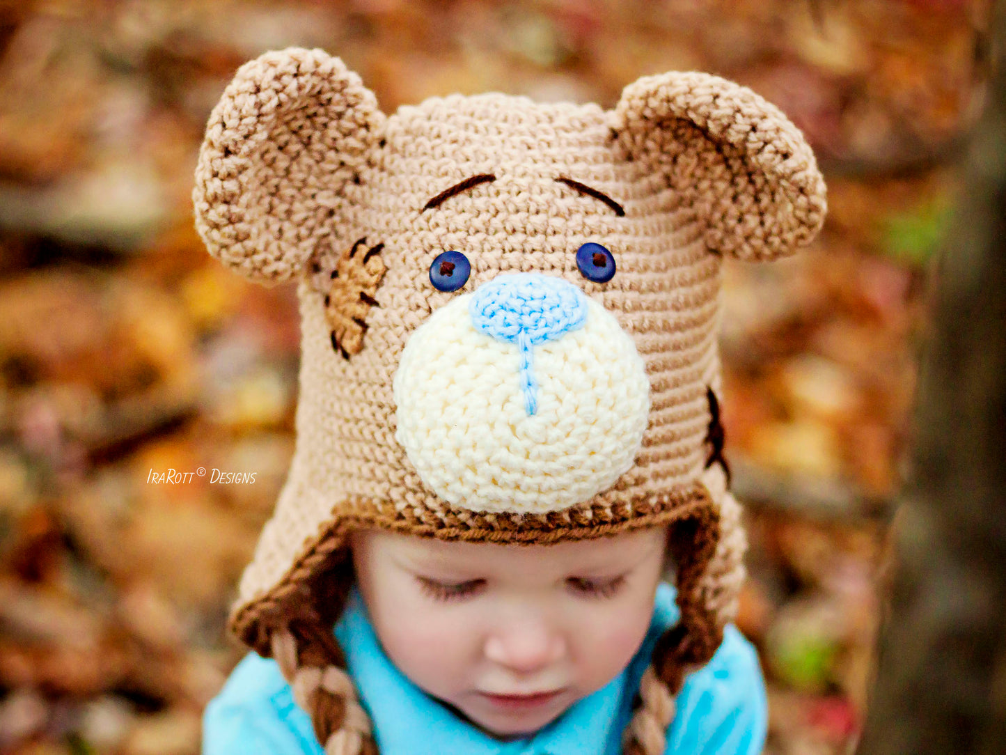 Patches The Timeless Teddy Bear Hat Crochet Pattern
