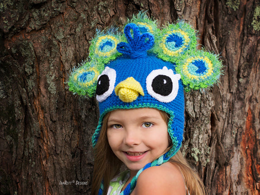 Pavo the Peacock Hat Crochet Pattern
