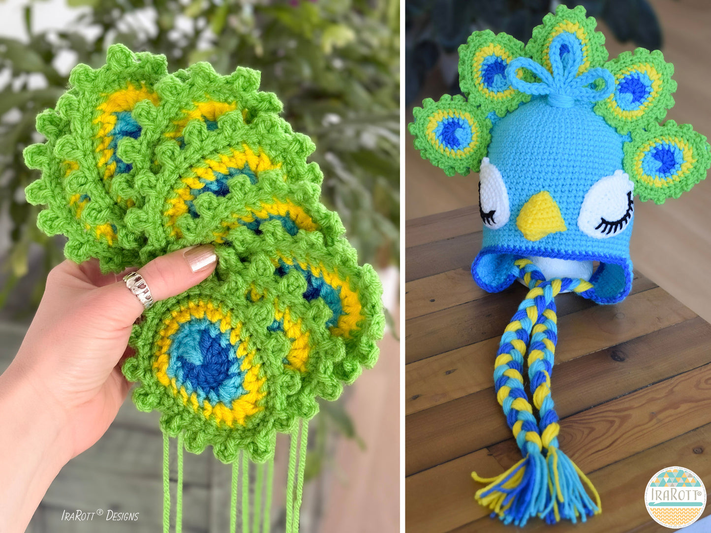 Pavo the Peacock Hat Crochet Pattern