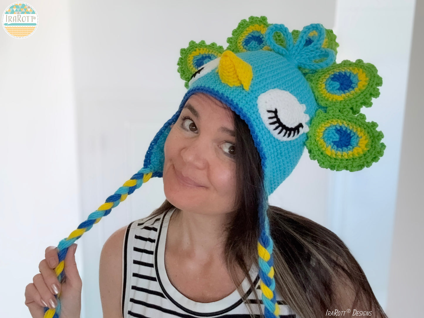 Pavo the Peacock Hat Crochet Pattern