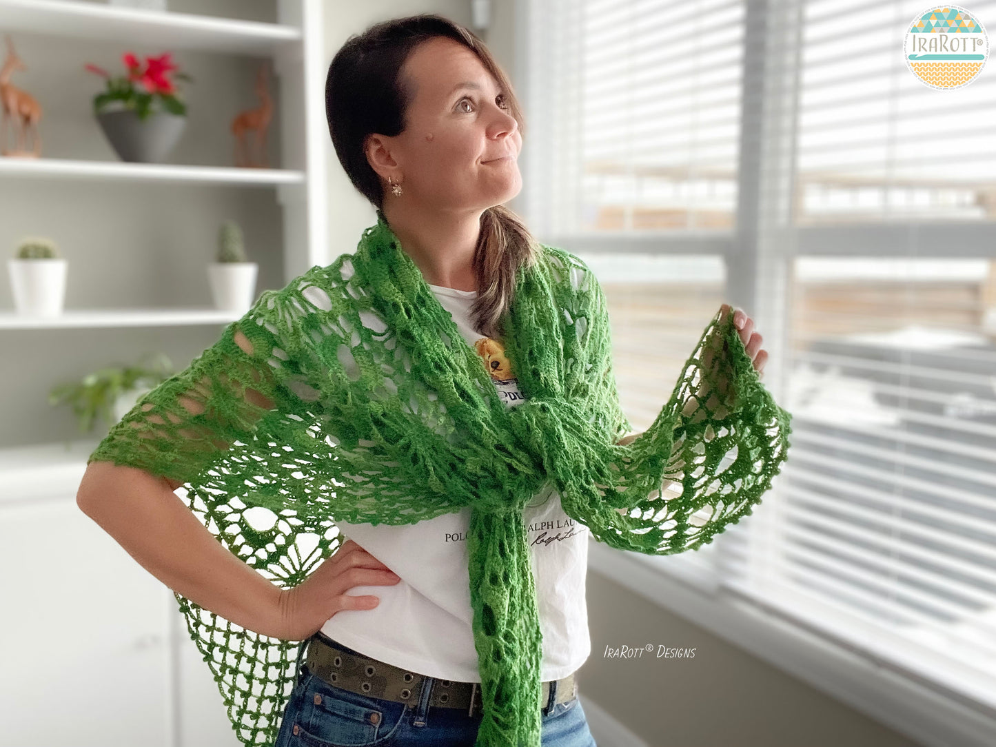 Peacock Eye Shawl Crochet Pattern