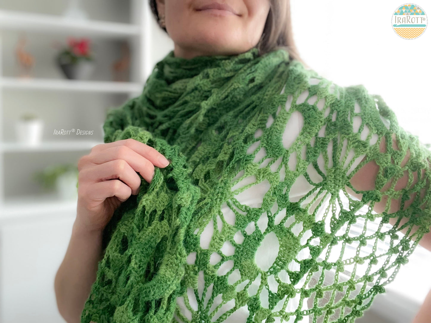 Peacock Eye Shawl Crochet Pattern