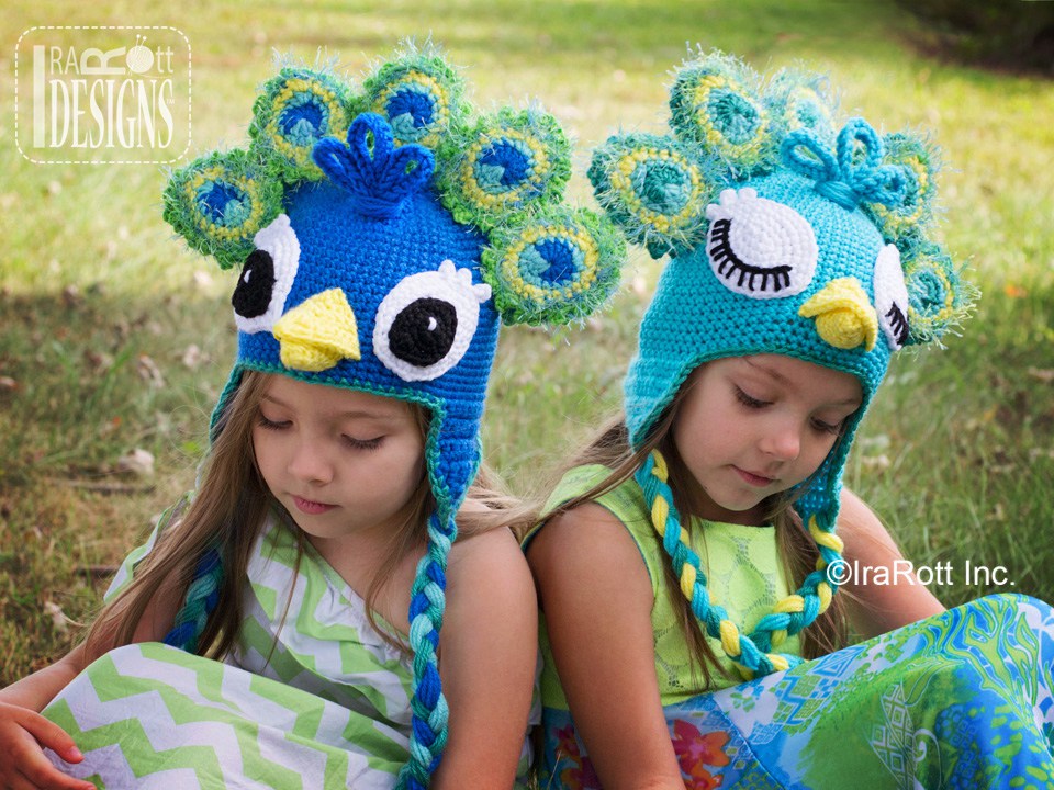 Pavo the Peacock Hat Crochet Pattern