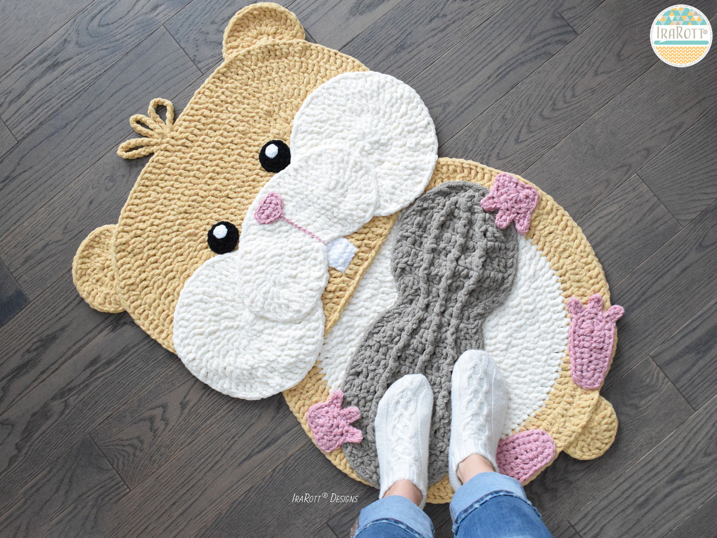 Peanut The Hamster Rug Crochet Pattern